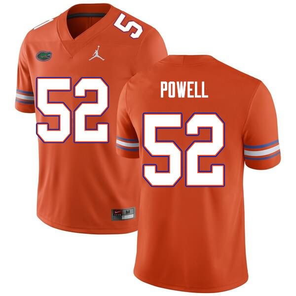 Men's NCAA Florida Gators Antwuan Powell #52 Stitched Authentic Nike Orange College Football Jersey BSQ0265CF